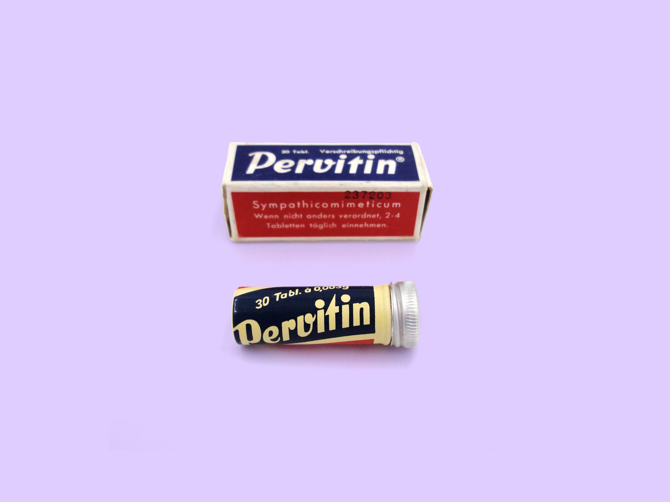 Pervitin - Bild von der Verpackung