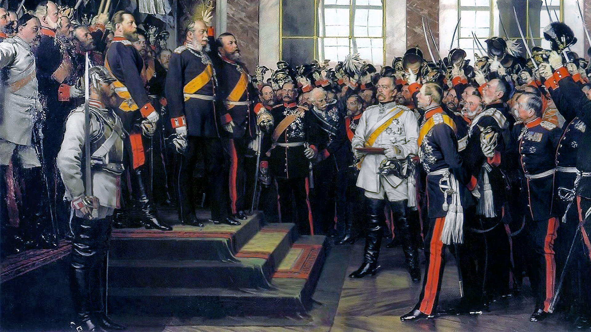 Imperial proclamation in Versailles