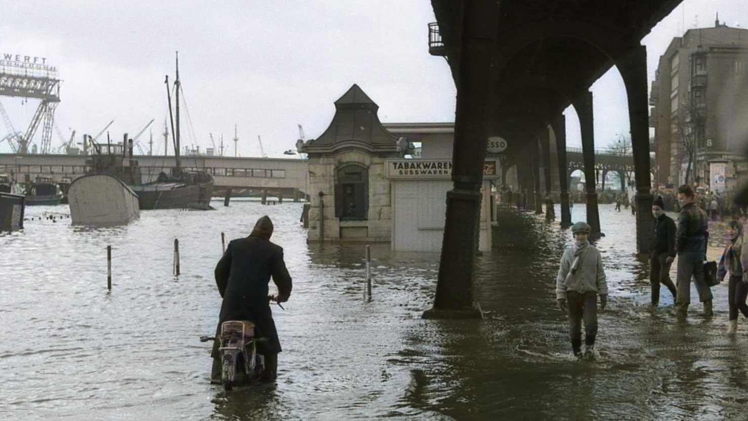 Sturmflut in Hamburg