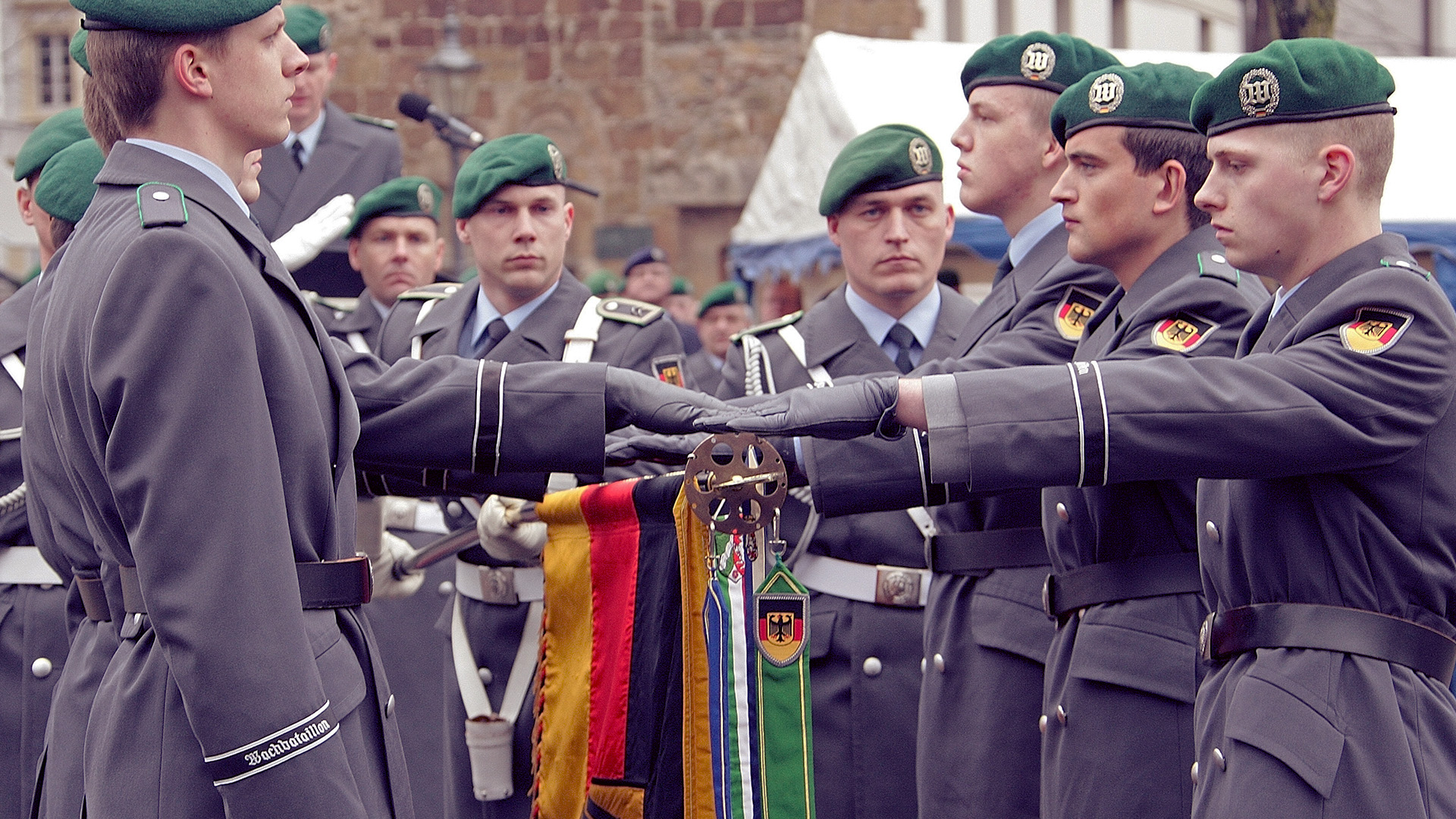 The last German conscripts take their solemn vows